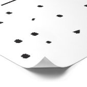 Vivre dans la Meow Inspiration Poster de chat (Coin)