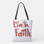 VIVRE DANS LE SAC FOURRE-TOUT FOI. (Dos)