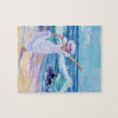 Vivre la fille de rêve à la plage Puzzles (Horizontal)