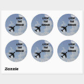 Vivre Le Sticker Rond Dream (Feuille)