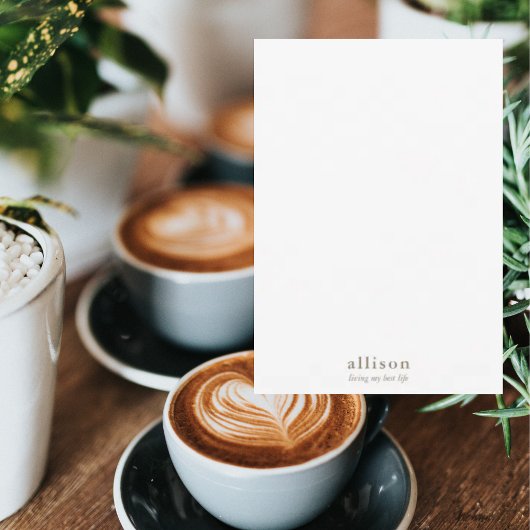 Vivre ma meilleure vie Merci personnalisé