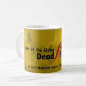 Vivre mort/roi dans une tasse jaune avec couronne (Devant gauche)