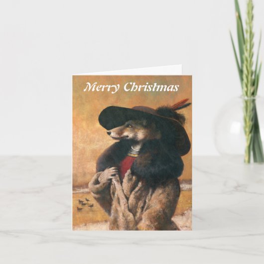 Vixen Carte de Noël Neige (Devant)