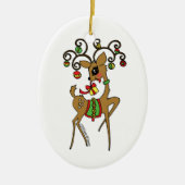 Vixen Keramisch Ornament (Voorkant)