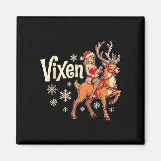 Vixen kerst rendier pin-up meisje vintage sint magneet
