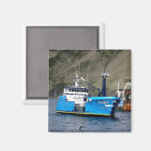 Vixen, Krabboot in Nederlandse haven, Alaska Magneet (Voorkant / Achterkant)