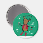 Vixen Reindeer - Magnet personnalisé (Recto/Verso)