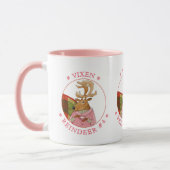 VIXEN REINDEER Pink Combo Mug (Gauche)