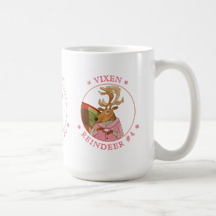 VIXEN REINDEER Tall White Mug