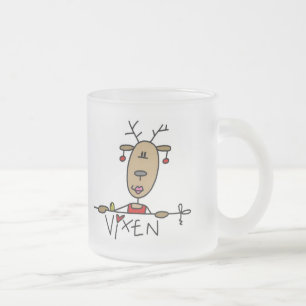 Vixen Reindeer Tshirts en Gifts Matglas Koffiemok