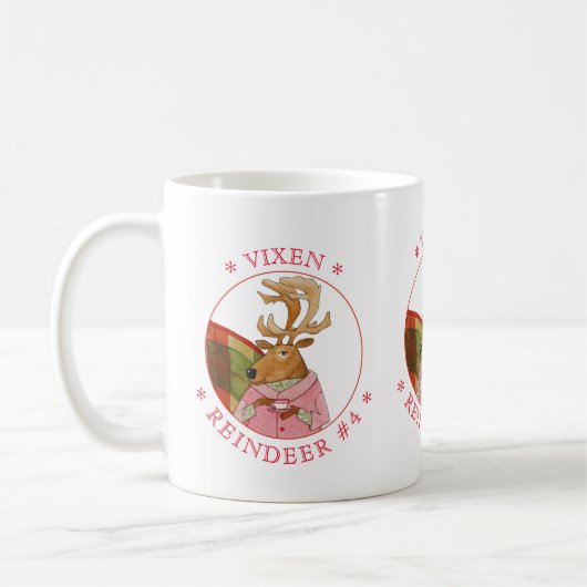 VIXEN REINDEER White Mug (Gauche)