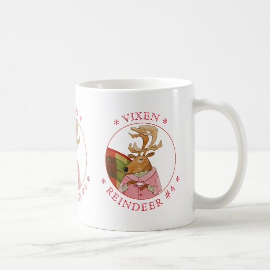 VIXEN REINDEER White Mug (Droite)