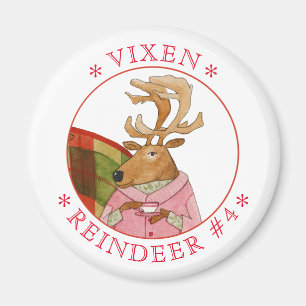 VIXEN RENDIER Ronde magneet