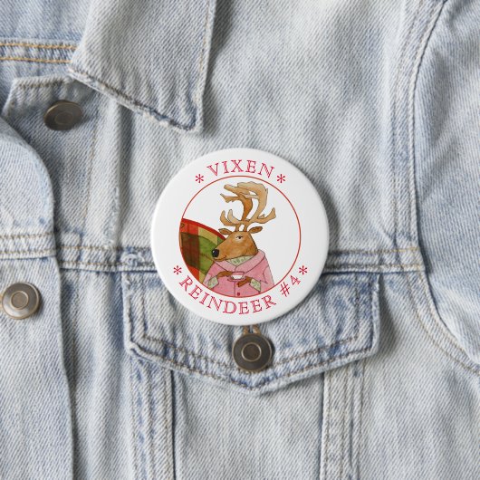 VIXEN RENDIEREN Ronde Pin Button (In situ)