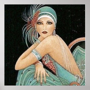 VIXEN vintage - EFFET CANVAS SUR POSTER - DÉCORATI