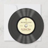  viylfotoserie-uitnodigingen voor microfoons kaart (Voorkant)