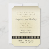  viylfotoserie-uitnodigingen voor microfoons kaart (Achterkant)