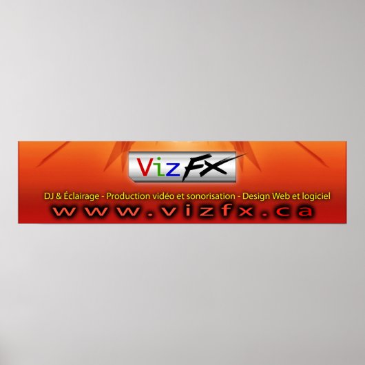 VizFX-banner Poster (Voorkant)