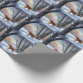 Vizla laat het sneeuwen Kerstmis Cadeaupapier (Hoek)