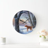 Vizla laat het sneeuwen Kerstmis Grote Klok (Huis)