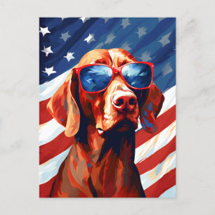 Vizsla 4 juli Onafhankelijkheidsdag Briefkaart