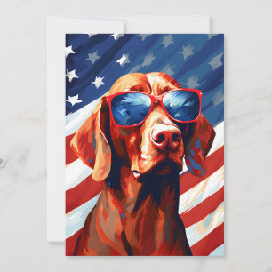 Vizsla 4 juli Onafhankelijkheidsdag Feestdagenkaart