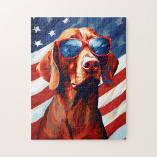 Vizsla 4 juli Onafhankelijkheidsdag Legpuzzel