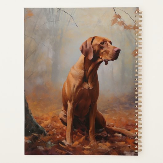 Vizsla à l'automne Feuilles automne Inspire (Dos)