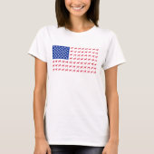 Vizsla Amerikaanse vlag T-Shirt (Voorkant)