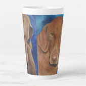 Vizsla Amoureux de les chiens Latte Mug (Devant)