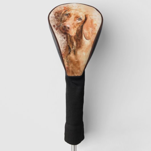 Vizsla Aquarel Golfheadcover (Voorkant)