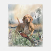 Vizsla, art fleece deken (Voorkant)