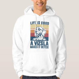 Vizsla-cadeaus voor vrouwen mannen hond vader hond hoodie