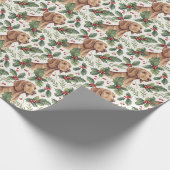 Vizsla Christmas Wrapping Paper Cadeaupapier (Hoek)