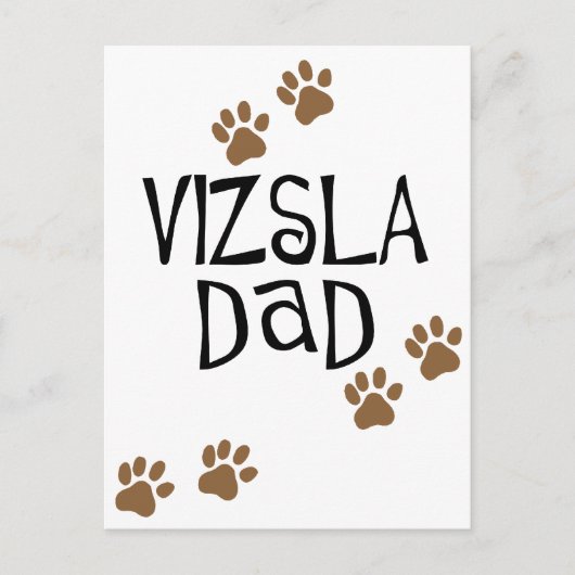 Vizsla Dad Briefkaart (Voorkant)