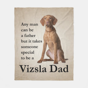 Vizsla Dad Fleece Blanket
