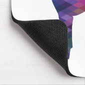 Vizsla Dog Geometric Pattern Silhouette Paars Muismat (Hoek)