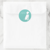 Vizsla Dog Puppy Ronde Sticker (Tas)