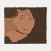 Vizsla Fleece Deken (Voorkant (Horizontaal))