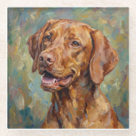 Vizsla Glass Coasters for Dog Lovers Glazen Onderzetter
