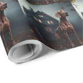 Vizsla Halloween eng Cadeaupapier (Rol Hoek)