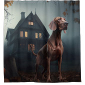 Vizsla Halloween eng Douchegordijn (Voorkant)