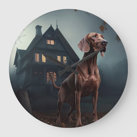 Vizsla Halloween eng Grote Klok (Voorkant)