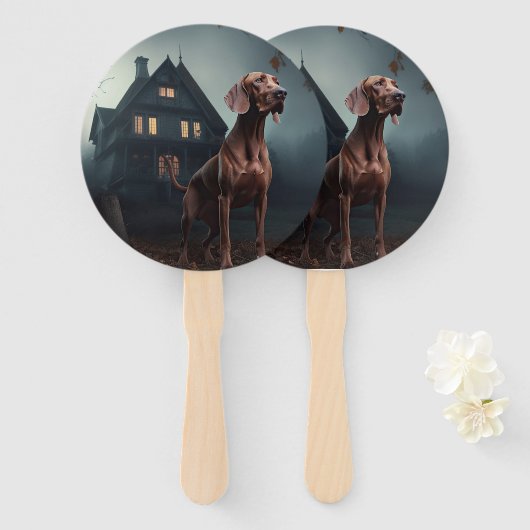 Vizsla Halloween eng Handwaaier (Voorkant en achterkant)