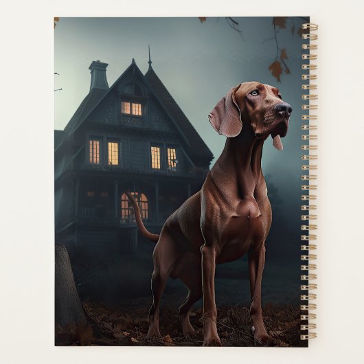 Vizsla Halloween eng Planner (Achterkant)