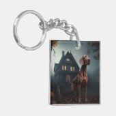 Vizsla Halloween eng Sleutelhanger (Voorkant Links)