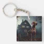 Vizsla Halloween eng Sleutelhanger (Voorkant)