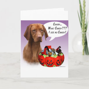 Vizsla Halloween Snoep Kaart