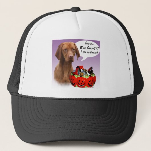 Vizsla Halloween Snoep Trucker Pet (Voorkant)