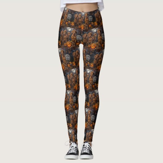 Vizsla Halloween Spooky Leggings